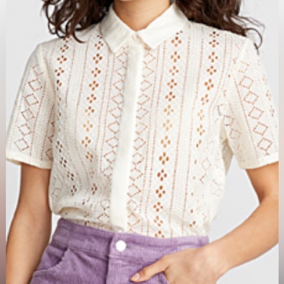 twik Tops - TWIK WOMEN’S EYELET BLOUSE
